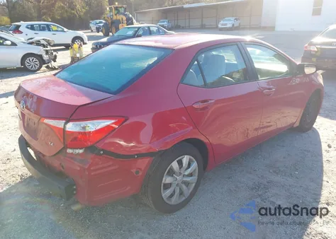 2015 Toyota Corolla Le z USA, uszkodzony, nr VIN 2T1BURHE4FC349274